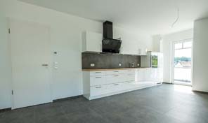 Küche in Dachgeschosswohnung 